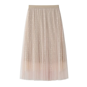 Summer Skirts Double Layer Pleated