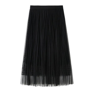 Summer Skirts Double Layer Pleated