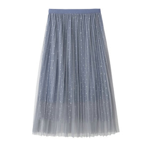 Summer Skirts Double Layer Pleated