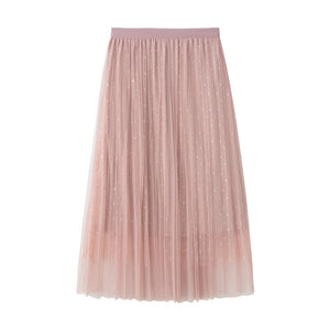 Summer Skirts Double Layer Pleated