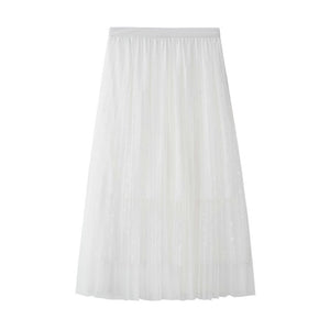 Summer Skirts Double Layer Pleated