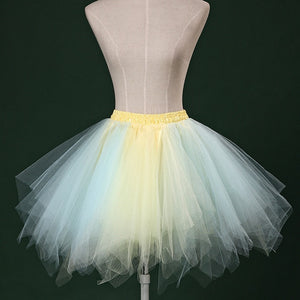 TieredPuffy Tulle Skirts Multicolor For Women
